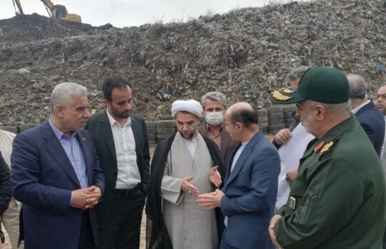 بازدید استاندار از روند ساماندهی محل دفن زباله در سراوان رشت