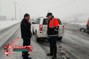 بازدیدهای مستمر فرماندار لاهیجان از وضعیت بارش برف در سطح این شهرستان